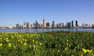 Skyline-Ansicht des Centennial Park in Coronado