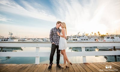 Couple posing on Point Loma