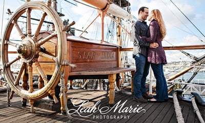 Couple Photography on The Star Of India at Waterfront Park