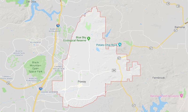 Poway-Area-Map