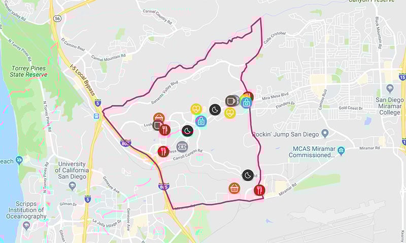 sorrento-valley-amenities-map