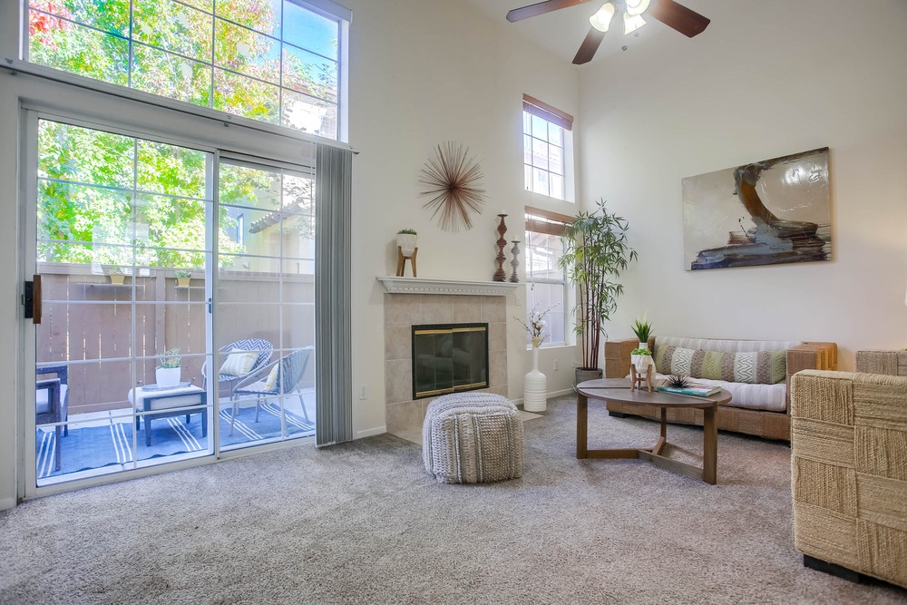 Sorrento valley condo home example living room